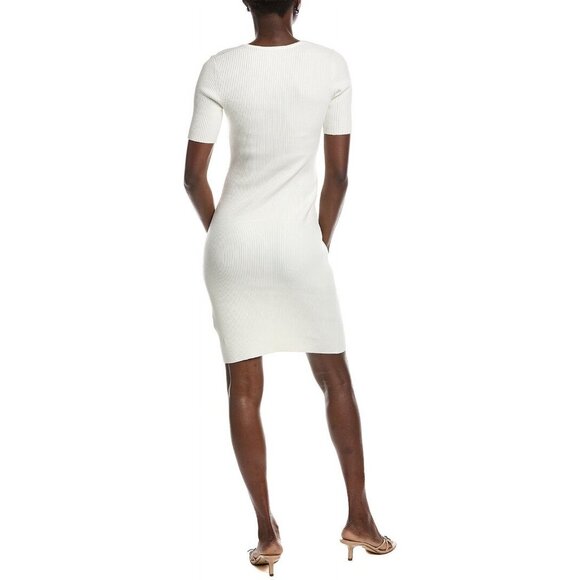 BOSS womens Hugo Fesco Sweaterdress, Size XL, White MSRP $178 - Picture 2 of 3